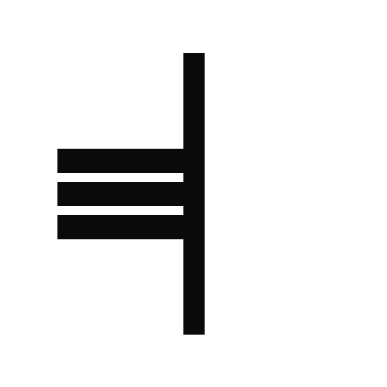A black and white celestial icon featuring a crescent moon, sun, and stars arranged harmoniously.