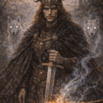 A fantasy-styled character embodying strength and connection to nature and spirit.