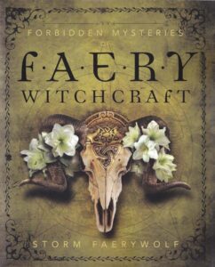 Book cover featuring a goat skull with white flowers, related to Celtic spirituality and nature.