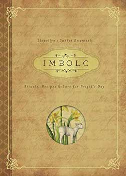 Celtic spirituality guide with Imbolc theme, featuring a goat illustration and decorative border.