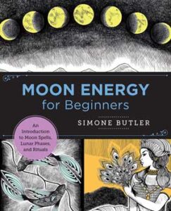 Series of moon phases over a dark sky, related to Celtic spirituality and lunar cycles.