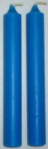 Blue candles used in Celtic spiritual practices and rituals.