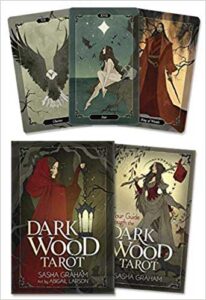 Modern Celtic-inspired tarot cards featuring nature and spiritual themes.