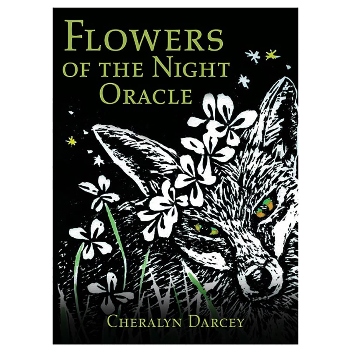 Book cover featuring a cat with flowers and stars, related to Celtic spirituality and nature symboli.