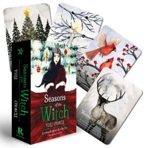 Oracle card with a reindeer illustration and antlers.