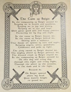 A poem about Brigid's blessings and protection.