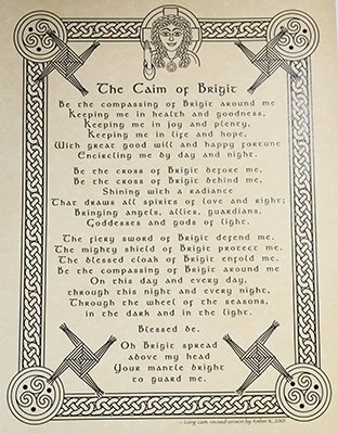 A poem about Brigid's blessings and protection.