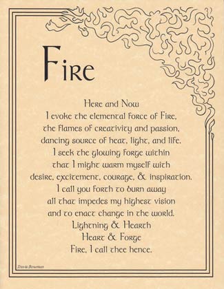 A poetic invocation of the elemental force of fire, emphasizing creativity, passion, and transformat.