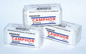 Three camphor blocks used in Celtic spiritual practices and rituals.