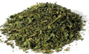 Dried green herbs, used in Celtic spirituality and druidry practices.