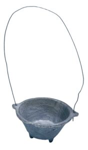 Traditional metal cauldron used in Celtic spiritual practices and nature rituals.
