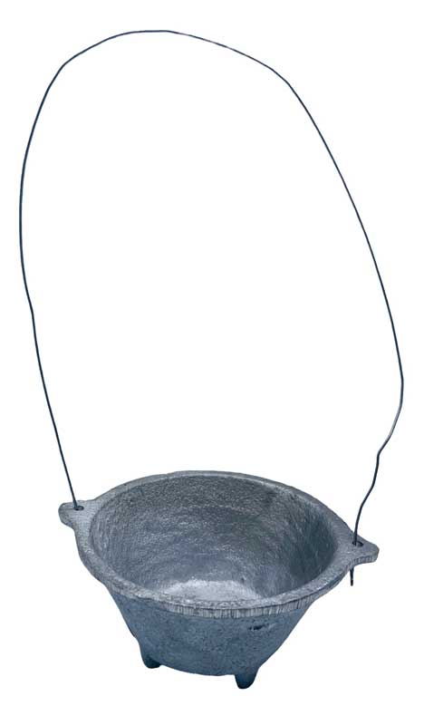 Traditional metal cauldron used in Celtic spiritual practices and nature rituals.