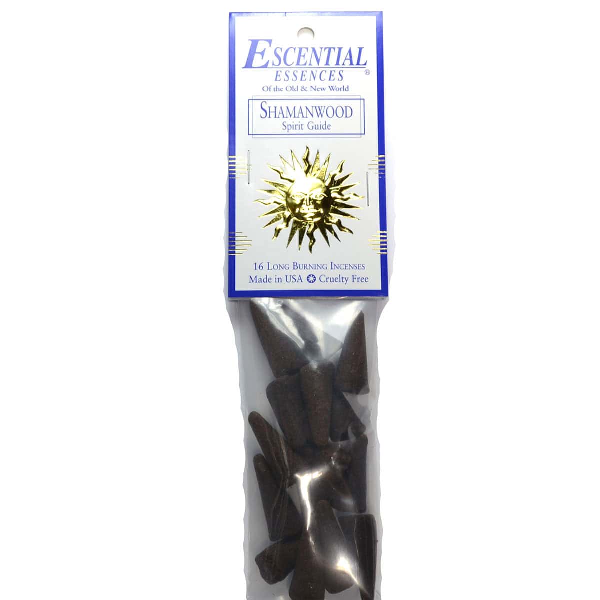 Incense pack with Celtic-inspired label, used in spiritual practices and nature veneration.