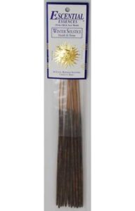 Incense sticks labeled "Winter Solstice" for Celtic spiritual rituals and meditation.