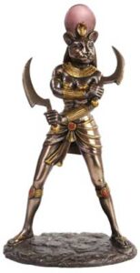 A small mouse figure dressed as a warrior with a sword and armor.