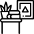 Plant in a pot with a tablet displaying a triangle symbol, representing modern Celtic spirituality a.