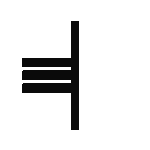 A black and white celestial icon featuring a crescent moon, sun, and stars arranged harmoniously.