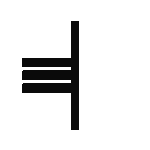 A black and white celestial icon featuring a crescent moon, sun, and stars arranged harmoniously.