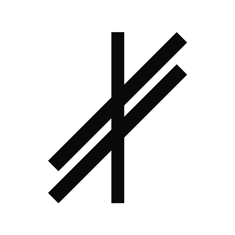 A weathered stone engraved with ogham symbols, surrounded by moss and greenery.