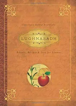 Modern Celtic spirituality book cover featuring harvest symbols and traditional design elements.