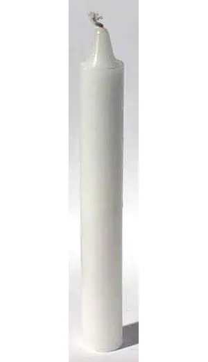 White candle used in Celtic spiritual practices and rituals.