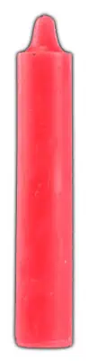 Red candle used in Celtic spiritual practices and ceremonies.