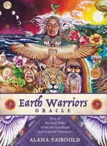 Image of a colorful, detailed illustration featuring spiritual figures, animals, and natural symbols.
