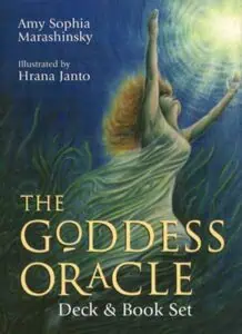 A woman reaching towards the moon in a natural setting.