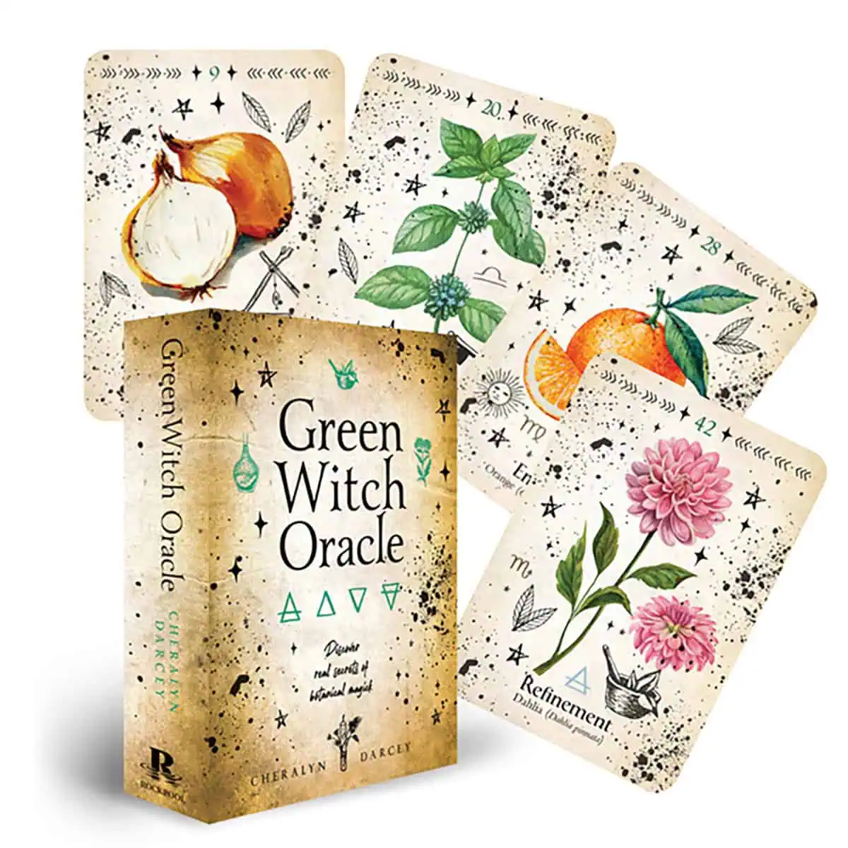 Oracle card set featuring plants, herbs, and nature-inspired imagery for modern Celtic spirituality.