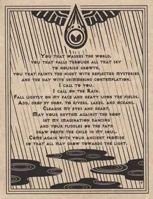 A poem on a beige background with Celtic design elements and stylized waves.