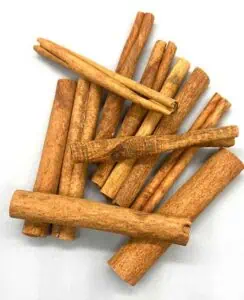 Close-up of cinnamon sticks, used in Celtic spiritual practices and natural rituals.