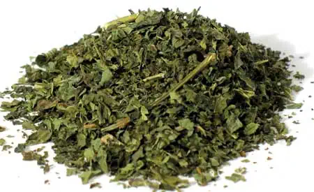 Dried green herbs, used in Celtic spirituality and druidry practices.