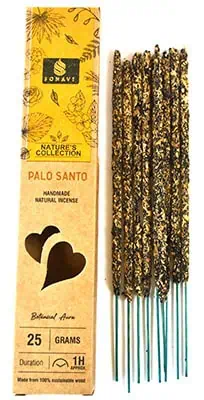 Handcrafted Palo Santo incense sticks with natural wood packaging for spiritual practices.