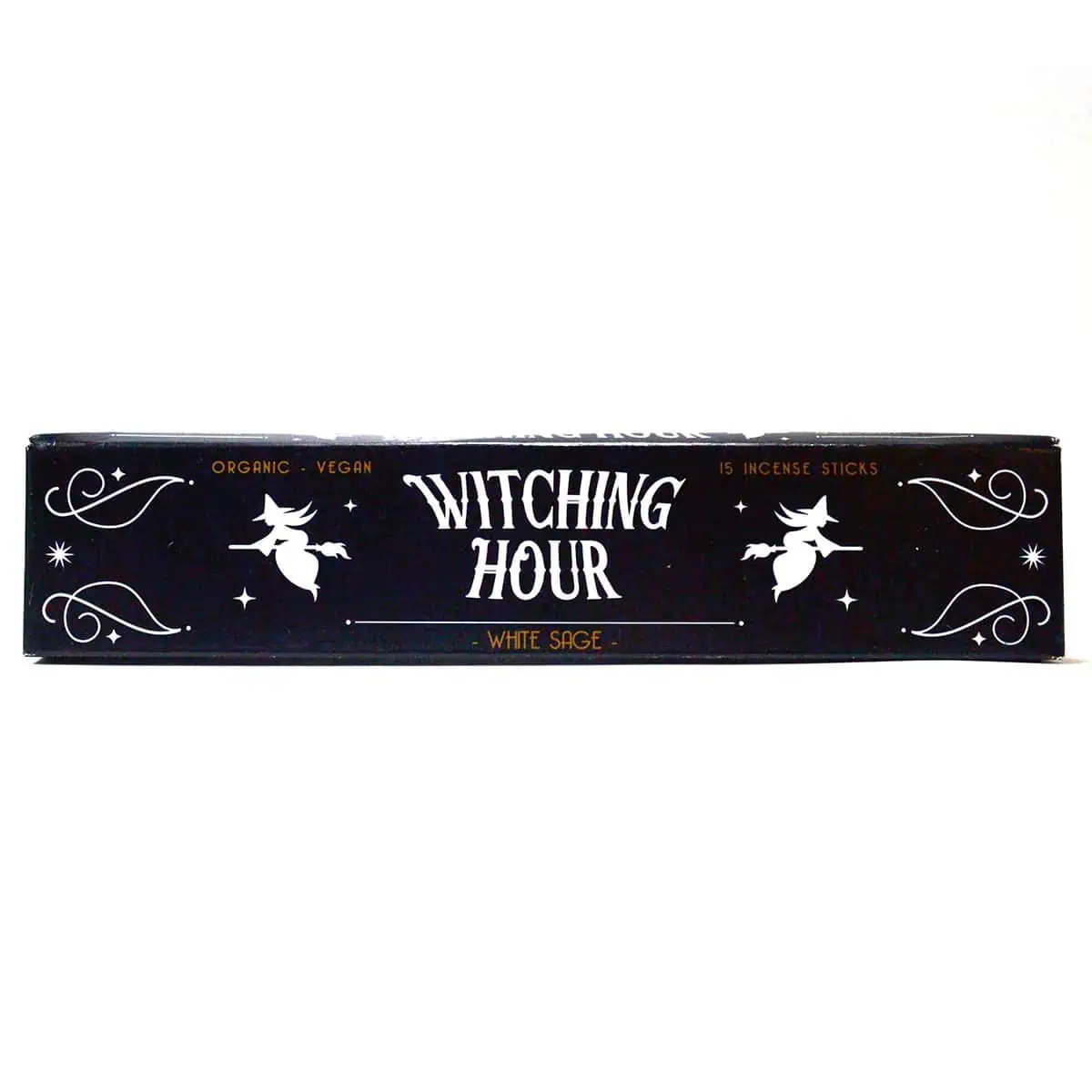 Modern Celtic spirituality incense box with witching theme and white sage scent.