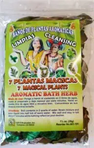 Pack of 7 aromatic herbal plants for cleansing, used in Celtic spiritual practices.